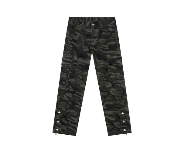 EF JEANS | 2025 New American Street Camouflage Pants Breasted Zipper Pants Tooling Jeans Trendy Men And Women_viptrois.com