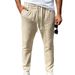 "Italian-Style Men's Relaxed Fit Dress Pants – Polyester Business Casual Trousers, Straight Cut (S-XXXL, 5 Neutral Tones, Year-Round Wear)"_viptrois.com