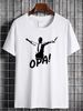 Zorba T-shirt Greek Dance Zorba The Greek Greece Gift OPA Fashion Stylish Top For Everyday Wear Stretched Unisex Breathable Streetwear Soft_viptrois.com