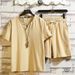 Men's Cotton Linen Short Sleeve Shirt And Shorts Set Chinese Style Loose Large Size Collar Shirt Summer Leisure Sports Two-Piece Suit_viptrois.com