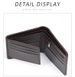 Men's Vintage Leather Wallet - Slim Bifold With Money Clip, 12 Card Slots & Large Capacity, Durable Stitched Design_viptrois.com