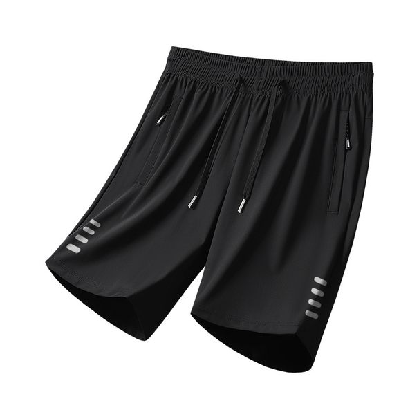 Men's Lightweight Quick-Dry Nylon Shorts - Breathable Stretch Athletic Casual 5-Inch Summer Shorts For Men (Black, Army Green, Khaki, Dark Gray)_viptrois.com