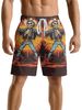 Unbeatable Quality Creative And Personalized Skull Print Men's Plus Size Beach Fitness Running Sports Basketball Shorts_viptrois.com