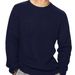 Men's Clothing New Men's Long Sleeved Round Neck Casual Men's Knitted Sweater Loose Pullover Solid Color Top_viptrois.com