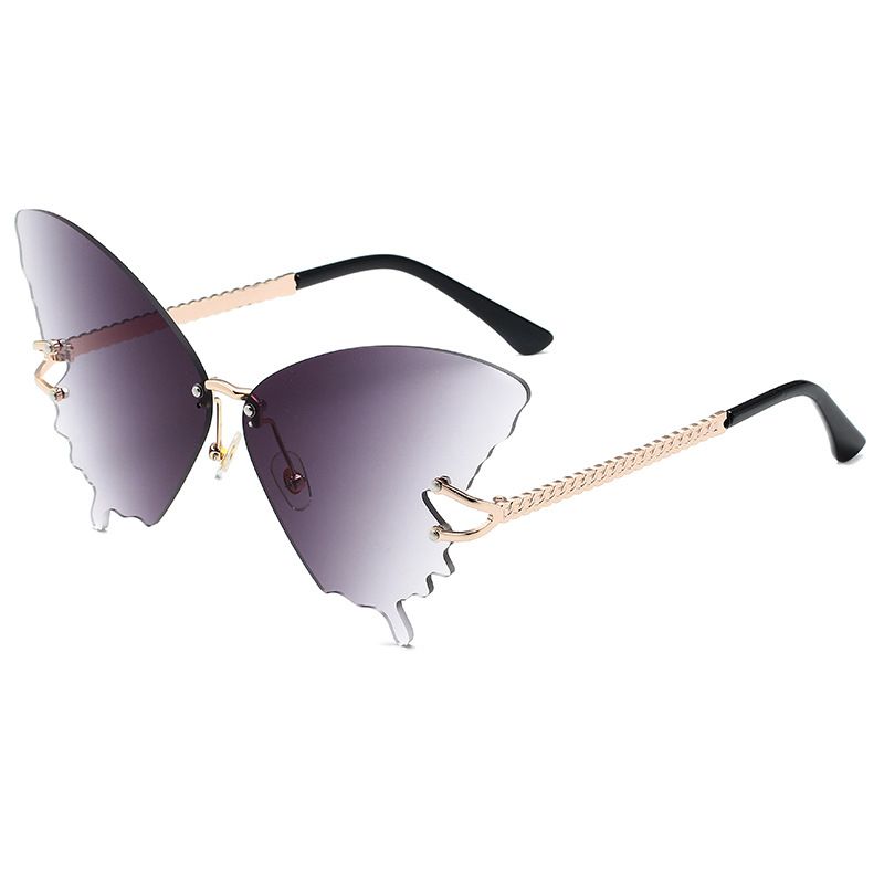 Women's Butterfly Sunglasses - Oversized Gradient Lens Frames With Trendy Street Style Appeal_viptrois.com