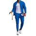 Stand Collar Baseball Jacket Set – Premium Knit Tracksuit For Men (Black/Khaki/Navy, S-XXXL)_viptrois.com