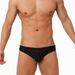 UXH Sexy Close-fitting Low Waist Small Triangle Swimming Trunks Classic Black And White Contrast Color With Pocket_viptrois.com