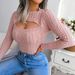 Loom Internet Celebrity Style Real Shot Autumn Winter European And American Fashion Hollow Braided Long Sleeve Sweater_viptrois.com