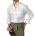 Men's Clothing Casual Breathable Pure Linen Long Sleeved Shirt Versatile Vacation Stand Up Collar Shirt Men's Henley Collar Top_viptrois.com
