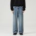 Men's Clothing Three Color New Baggy Jeans Straight Loose Wide Leg Trousers Washed Elastic Jeans For Men And Women_viptrois.com