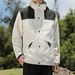 Men's 3-in-1 detachable 2-piece waterproof breathable and fleece thickened hiking suit_viptrois.com