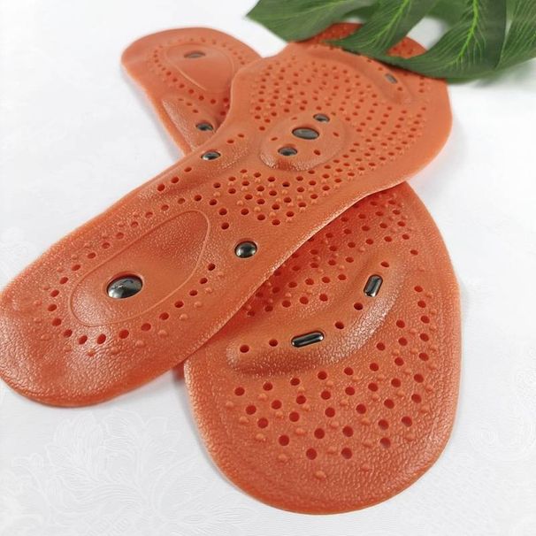 Magnetic Therapy Health Massage Insole Acupoint Foot Shock Absorption Relieve Foot Pain Thick Full Palm Magnetic Massage Health Insole_viptrois.com