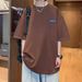 2025 Large-size T-shirt With Small Logo Letter Printing On The Chest, Men's Short-sleeved Shirt_viptrois.com