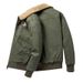 Men's Winter Fleece Lined Jacket With Multiple Pockets, Thickened Warm Coat, Casual Washed Outerwear For Cold Weather_viptrois.com