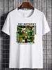Vtg Pat Metheny Music Tour Heavy Cotton White T-Shirt Soft Casual Comfortable Graphic Breathable Fashion Slightly Streetwear Stylish Stretched_viptrois.com