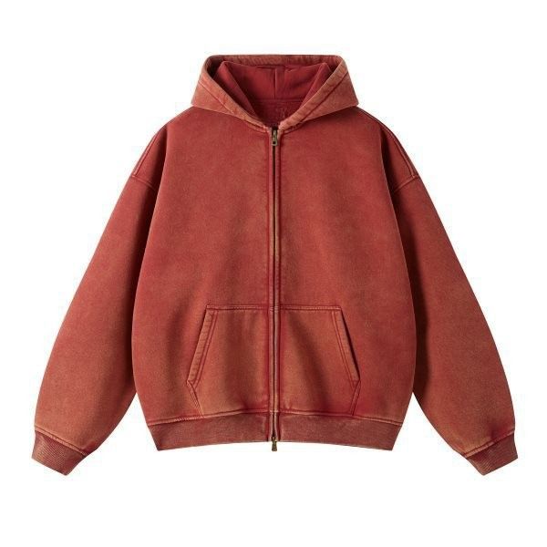 Vintage Washed Cotton Hoodie & Sweatpants Set For Men - Retro Streetwear Two-Piece Outfit (Available In Multiple Colors)_viptrois.com