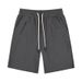 Men's Clothing Summer Light Luxury Twill Knitted Zipper Sports Drawstring Five Point Casual Sweatpants Shorts Men_viptrois.com