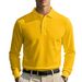 Men's Waffle-Knit Long Sleeve Polo Shirt – Relaxed Fit With Asymmetrical Detail (White/Black/Yellow/Burgundy/Light Grey/Sky Blue, S-XXXL)_viptrois.com