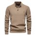 Sweater Stand-up Collar Men's High-quality Business Sweater Casual Knitted Sweater_viptrois.com