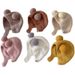 Kids'hats Baby scarf and hat set two-piece autumn and winter cute furry hat windproof warm bib ear protective cold hat_viptrois.com