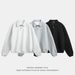 Nordmann 380g Heavyweight Textured Turn-Down Collar Sweatshirt For Men, Autumn Oversized Retro Light Old Money Long Sleeve_viptrois.com