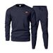 Men's Textured Crewneck Sweatshirt Set – Casual & Outdoor Loungewear For Everyday Comfort_viptrois.com