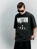 Silhouette Bullseye Motion Heavyweight Washed Graphic T-Shirt Men's Oversized Streetwear Tee_viptrois.com