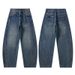 Men's Clothing Wide Leg Jeans Loose Straight American Retro Washed Casual Vibe Trousers Vintage Washed Denim Pants For Cleanfit Style_viptrois.com