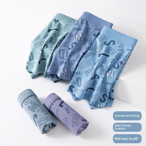 Pulse Underwear Breathable Sports Men's Boxer Shorts Plus Size Printed Sweat-Absorbent Quick-Dry_viptrois.com