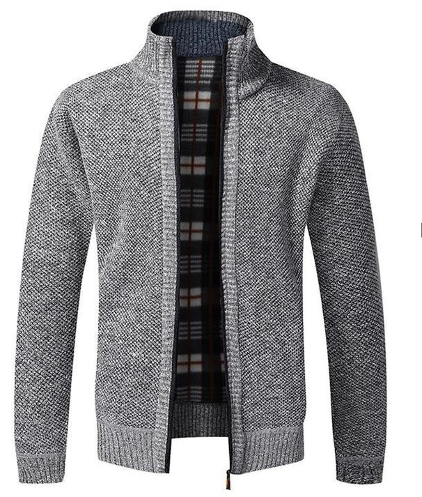 Cross-Border Fashion Export Sweater Coat Loose Knitwear Men's Casual Youth Knitted Cardigan Trendy_viptrois.com