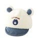 Style children's winter hat 0 12 months baby cute bear duckbill cap warm sunshade soft brim hat wholesale_viptrois.com