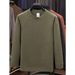 Autumn And Winter Round Neck Sweater, Men's Inner Warm Knit Sweater, Pullover Sweater, Base Sweater_viptrois.com