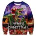 Loom Loom 2023 Trendy Christmas Crew Neck 3D Print New Unisex Top Men's Sweatshirt European And American Style_viptrois.com
