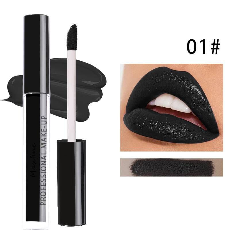 Halloween mouth red lip glaze non-stick cup mouth red waterproof non-decolorization_viptrois.com