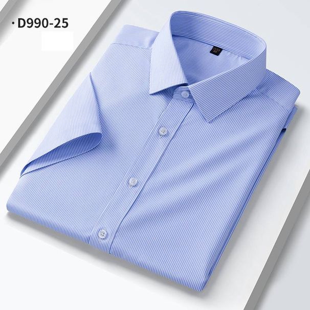Men's Clothing Men's Modal Stretch Shirt – Premium Business Casual Short Sleeve (12 Colors, 7 Sizes, Ultra-Soft & Wrinkle-Free)_viptrois.com