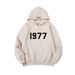 Men's Clothing Fashion Brand Double Line 22SS 1977 Digital Flocking Sweater Loose Casual Hoodie_viptrois.com
