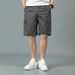 Men's Cargo Shorts Summer Casual Loose Fit Straight Leg Outdoor Multi-Pocket Elastic Waist Shorts_viptrois.com