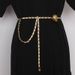 Xiaoxiangfeng chain waist chain new trendy women's belt versatile retro small gold ball adjustable dress with small chain_viptrois.com