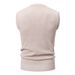 Argyle Knit Vest For Men – Slim Fit Sleeveless Sweater With V-Neck_viptrois.com