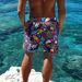 Premium Products CP11446A03 American Casual Camouflage Printed Trendy Brand Fitness Running Sports Basketball Shorts_viptrois.com