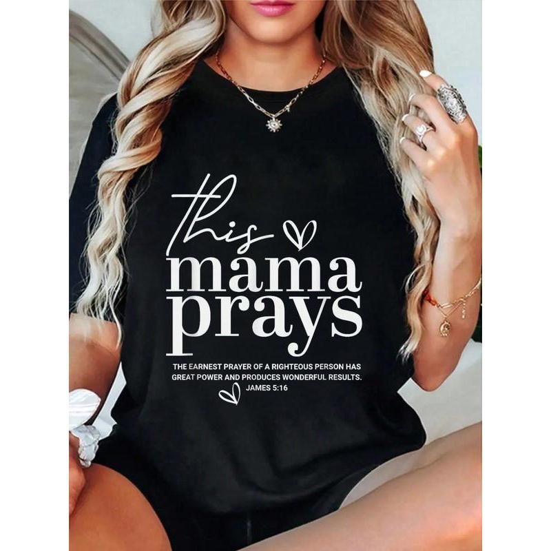 Esta Camiseta Mujer Cristiana Con La Escritura Jesús Es Linda, Trajes De Verano Camisetas Gráficas Mujeres, Top Suelto_viptrois.com