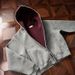 American Air Layer Short Hooded Sweater Men's Spring And Autumn 450g Heavy Boxy Version Emperor Red Cardigan Jacket_viptrois.com