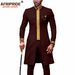 Men's clothing African national printing batik cotton men's casual set_viptrois.com