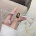 Cold Tea Color Glasses For Women With Myopia, Korean Style, Trendy, Customizable Prescription, Ultra-Light, Anti-Blue_viptrois.com
