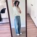 Men's Clothing Steve Washed Blue Jeans Casual Loose Versatile Straight Trousers_viptrois.com