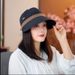 Color Block Quick-Dry Wide Brim Full Face Cover Duckbill Fisherman UV Protection Sun Hat_viptrois.com