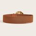 Geometry Wide Edition Fashionable And Versatile PU Leather Belt_viptrois.com