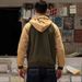 Cross-Border Autumn Winter New Color-Block Zipper Cardigan Hooded Sweatshirt Retro Plus Size Loose Casual Fleece Top_viptrois.com