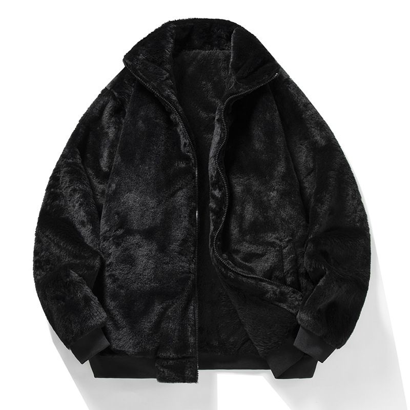 Women’s Fleece-Lined Cropped Jacket – Velvet Touch Chenille Coat, Stand Collar & Sleeveless (Black/Brown/Leopard, S-2XL, Stretch Spandex Blend)_viptrois.com