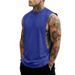 Men's Clothing Fitness Vest American Style Youth Stretch Sleeveless T-Shirt Trendy Solid Color Sports Vest For Summer_viptrois.com